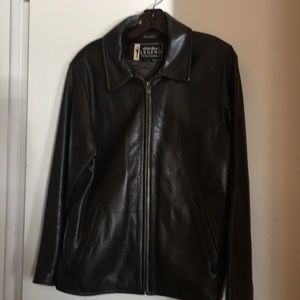Eddie Bauer Legend Dark Brown Leather Jacket (S)